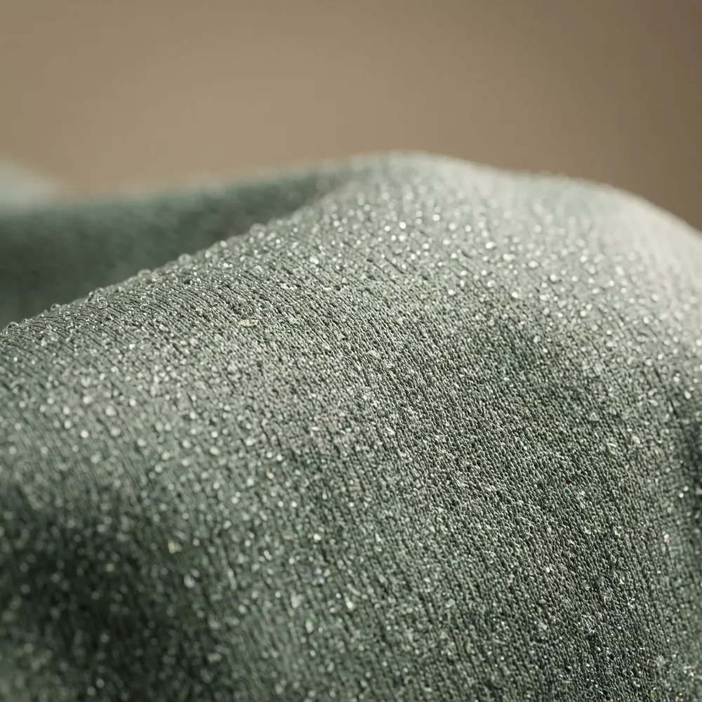 Sage dri-fit polyester mesh with water droplets beading